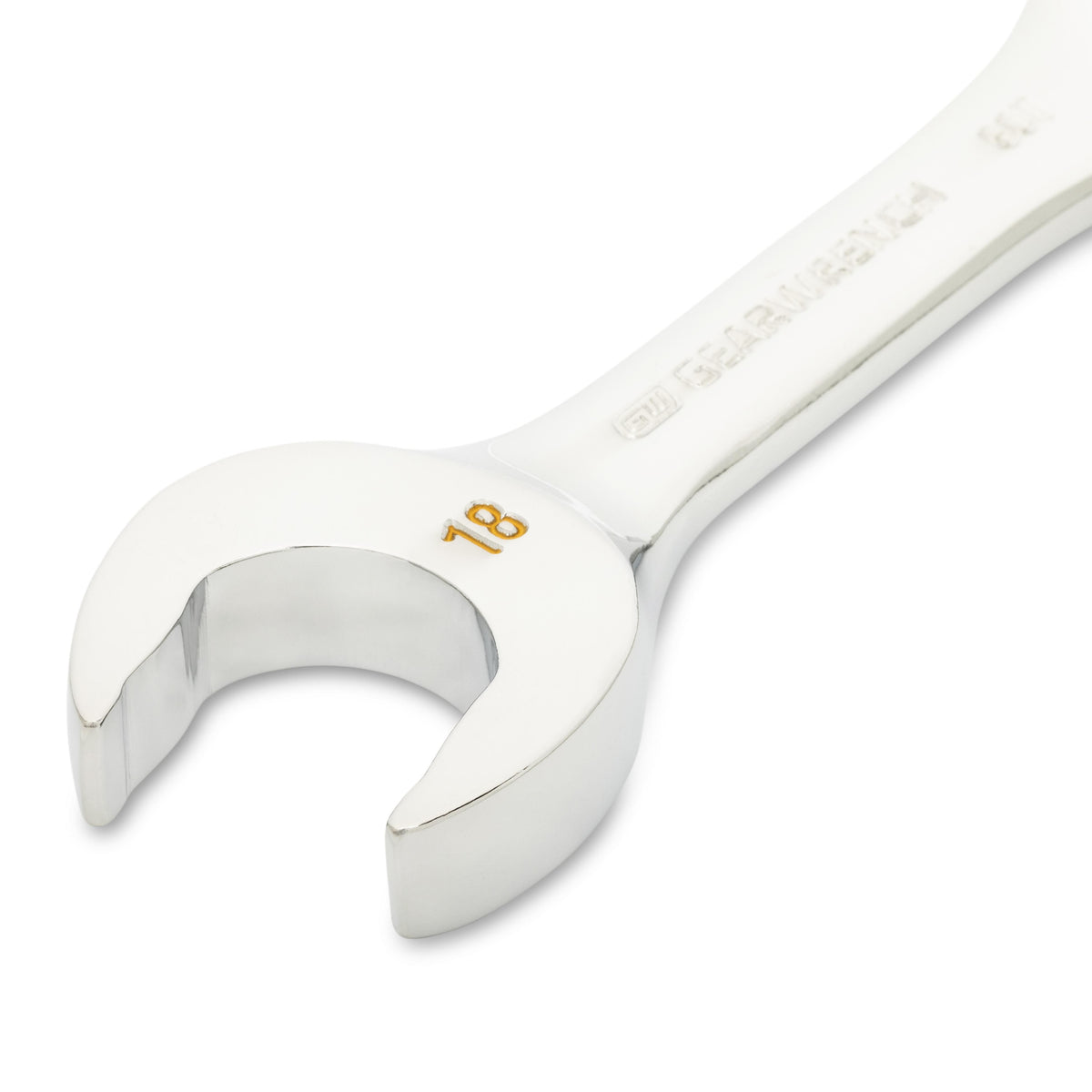 Gearwrench 86848 18mm 90-Tooth 12 Point Stubby Combination Ratcheting Wrench