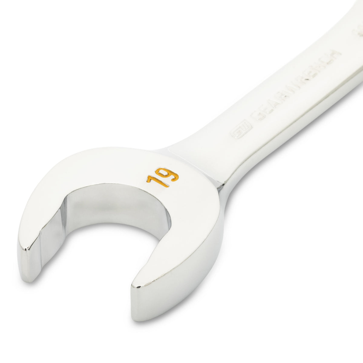Gearwrench 86849 19mm 90-Tooth 12 Point Stubby Combination Ratcheting Wrench