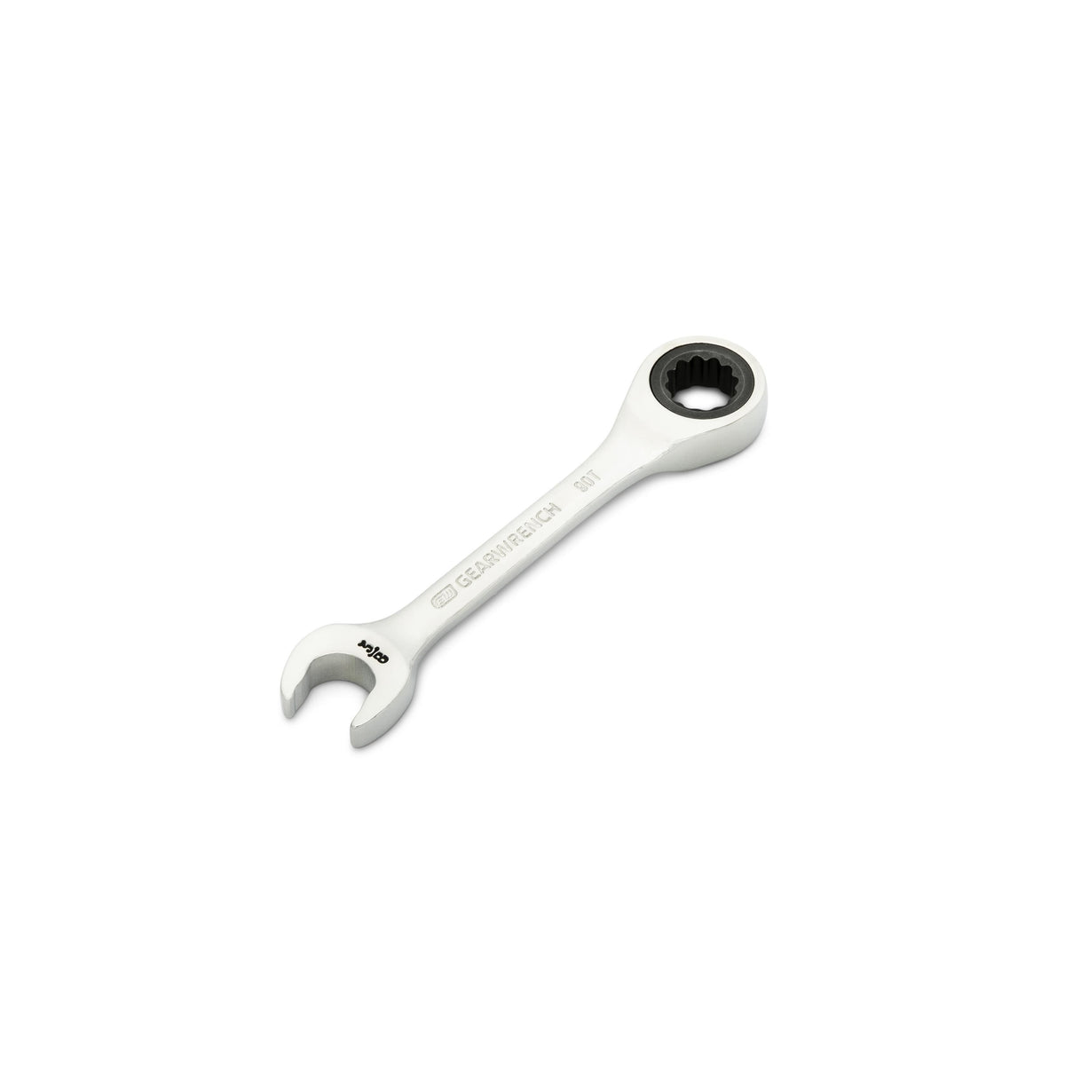 Gearwrench 86851 3/8" 90-Tooth 12 Point Stubby Combination Ratcheting Wrench
