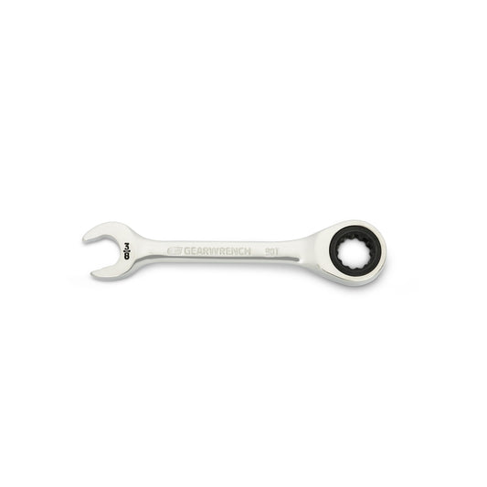 Gearwrench 86851 3/8" 90-Tooth 12 Point Stubby Combination Ratcheting Wrench