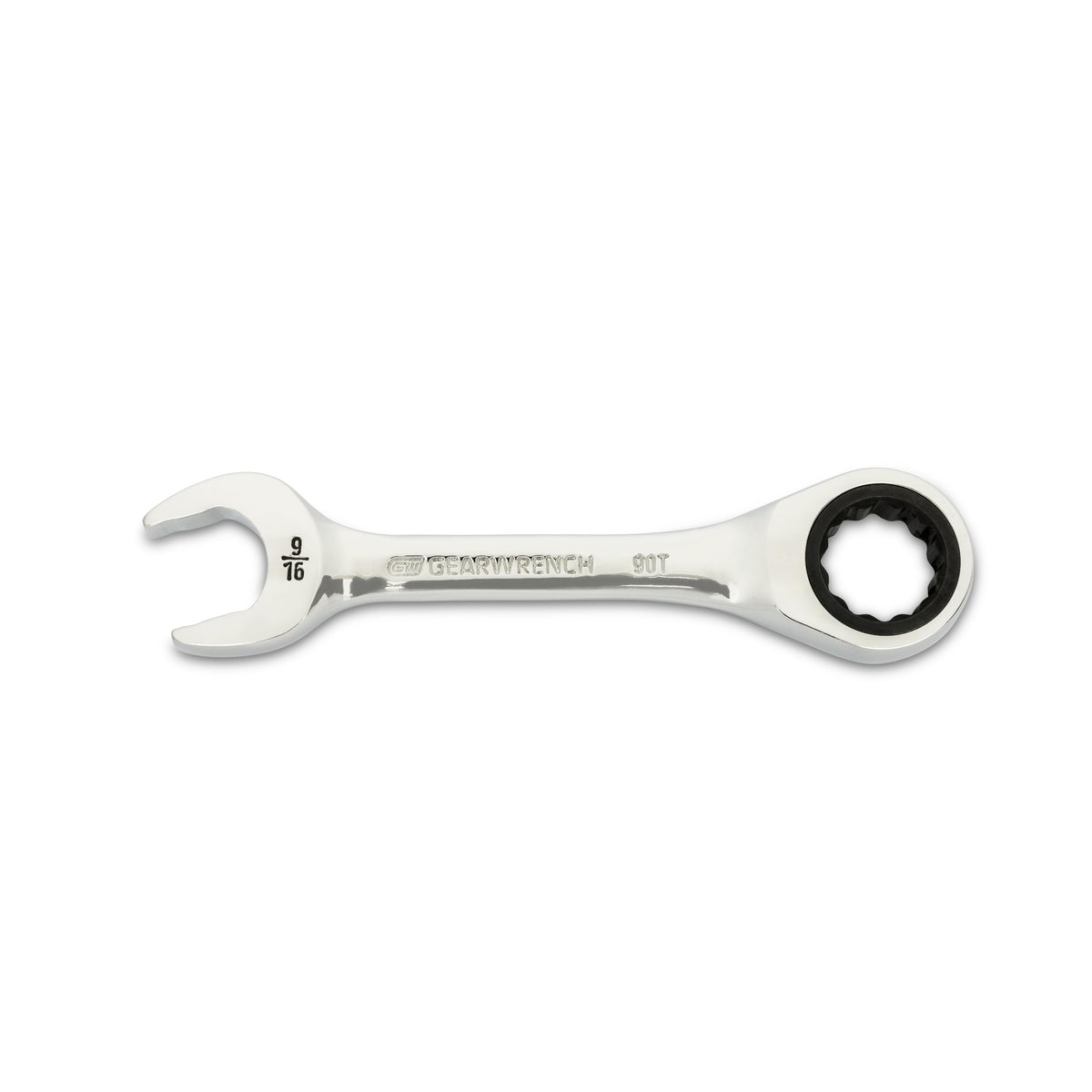 Gearwrench 86854 9/16" 90-Tooth 12 Point Stubby Combination Ratcheting Wrench