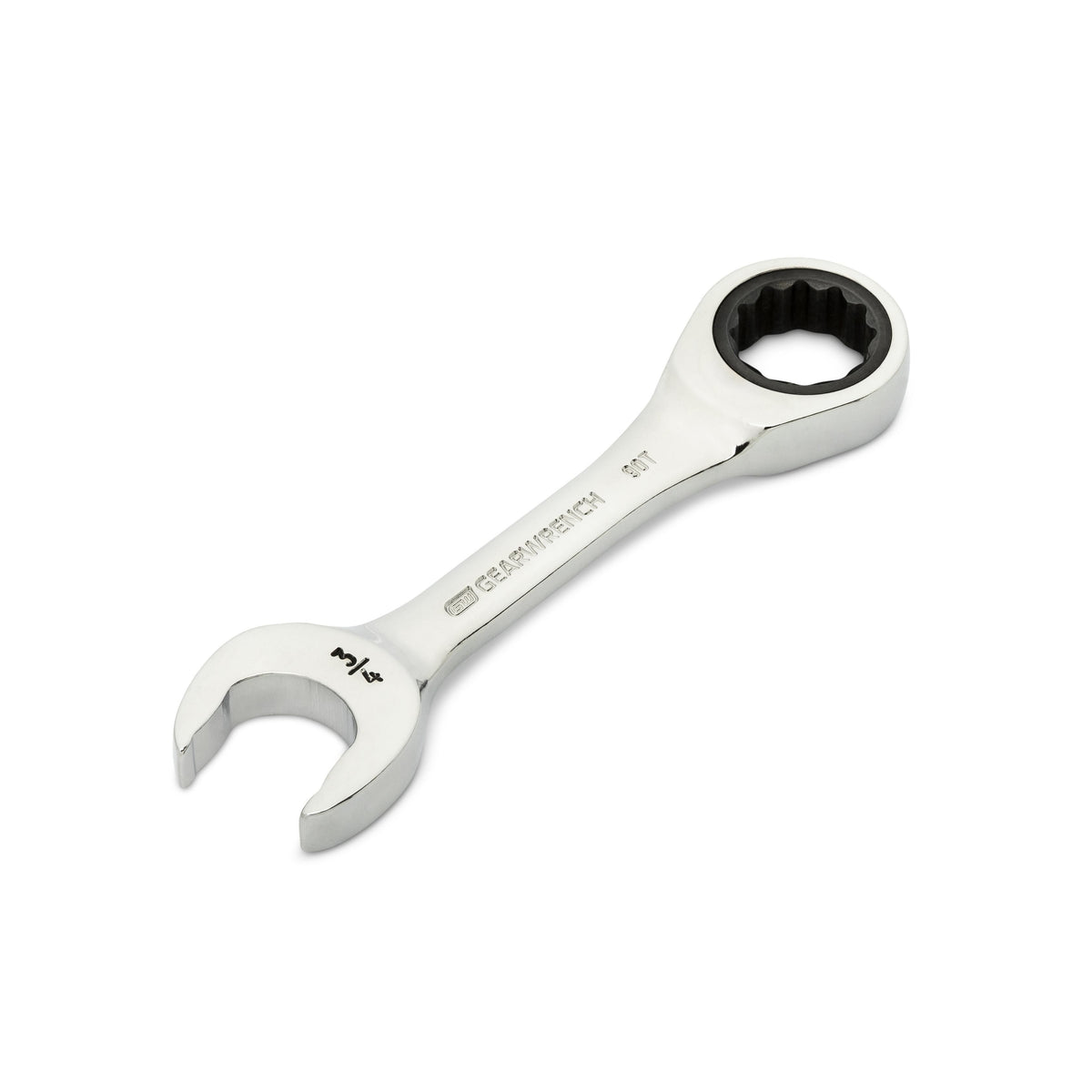Gearwrench 86857 3/4" 90-Tooth 12 Point Stubby Combination Ratcheting Wrench