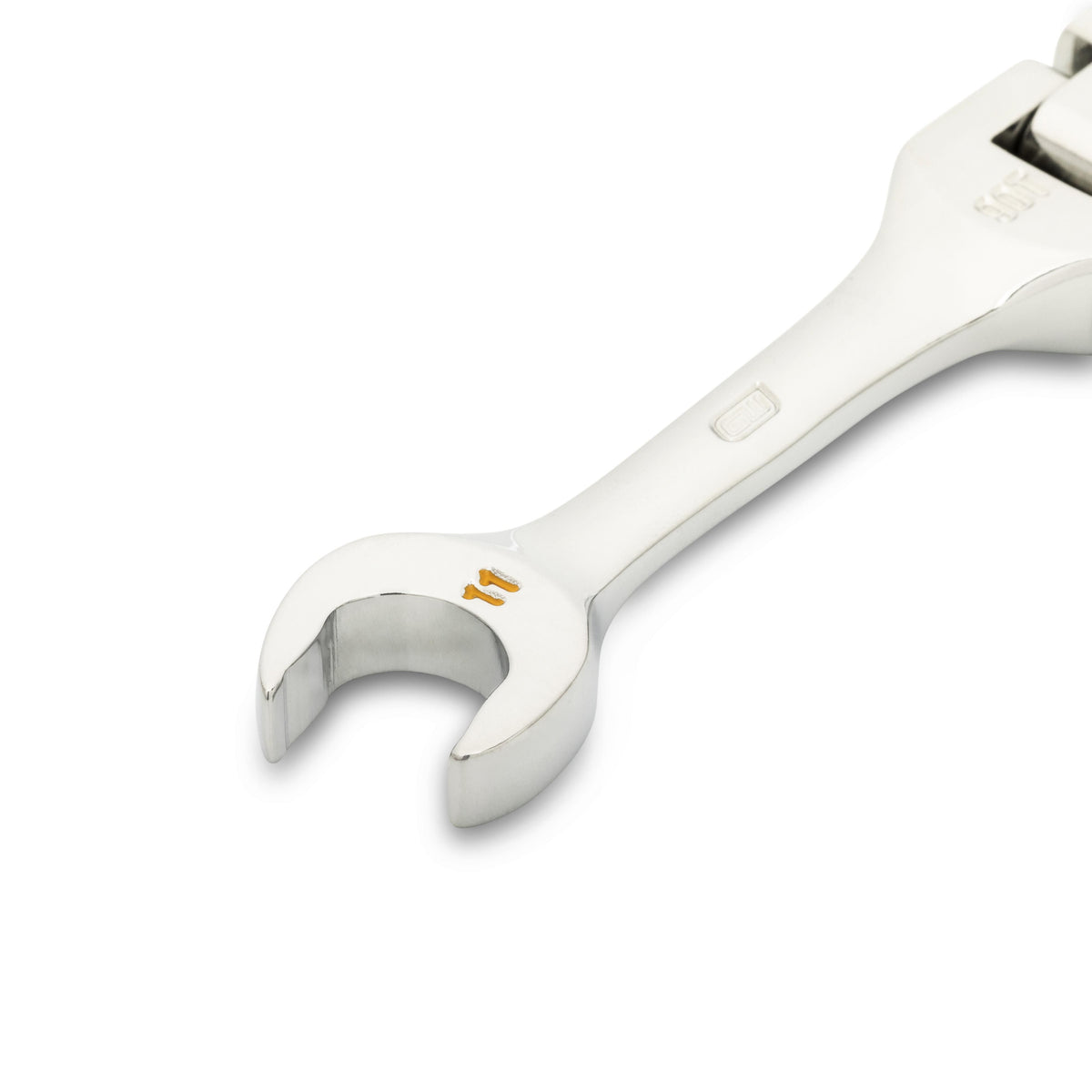 Gearwrench 86861 11mm 90-Tooth 12 Point Stubby Flex Combination Ratcheting Wrench