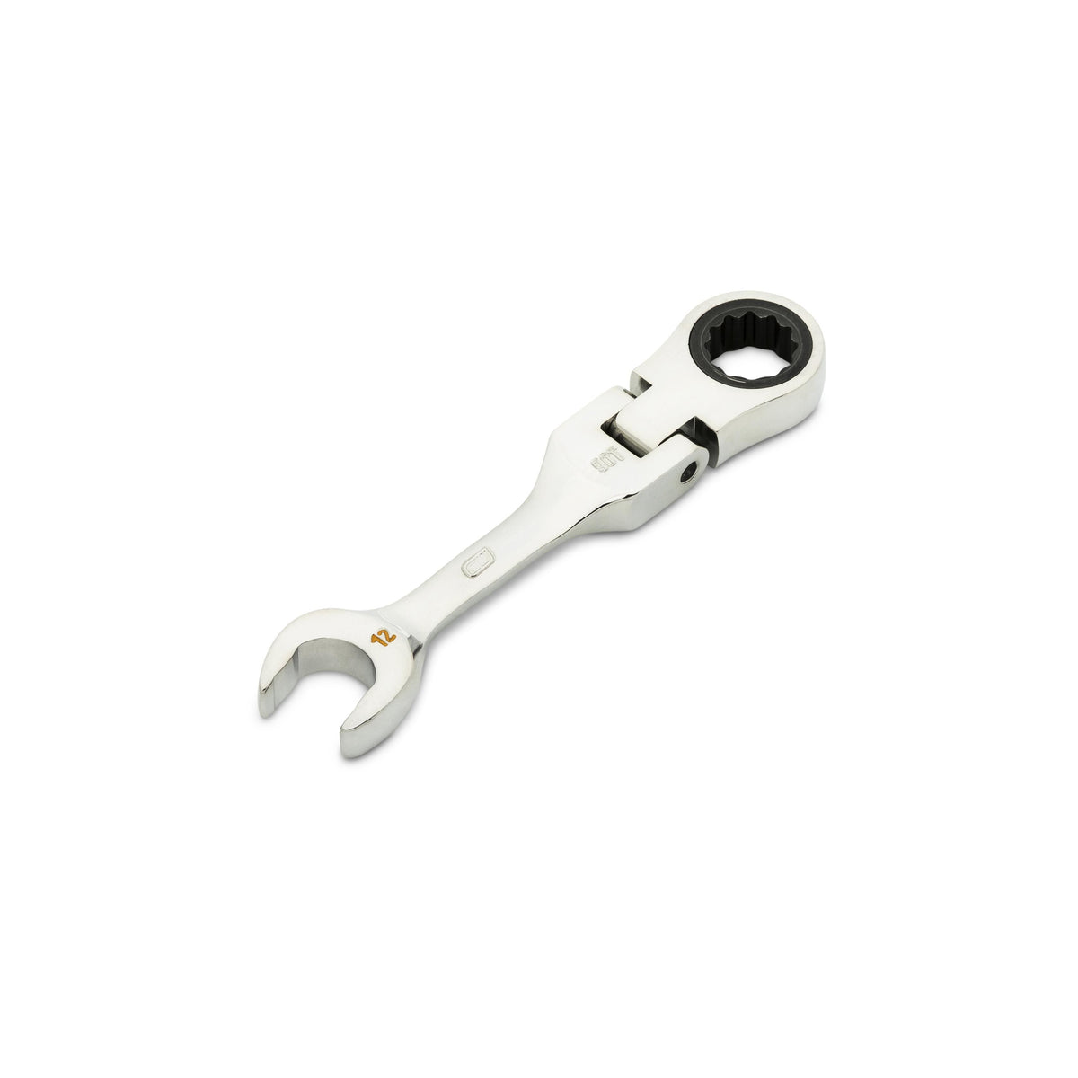 Gearwrench 86862 12mm 90-Tooth 12 Point Stubby Flex Combination Ratcheting Wrench