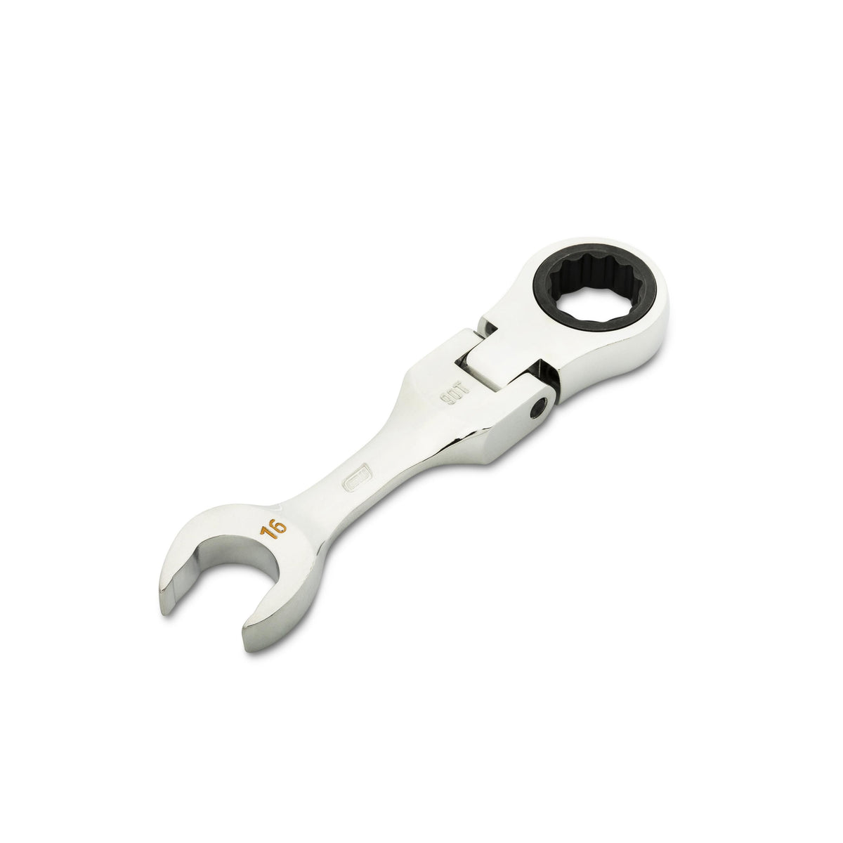 Gearwrench 86866 16mm 90-Tooth 12 Point Stubby Flex Combination Ratcheting Wrench