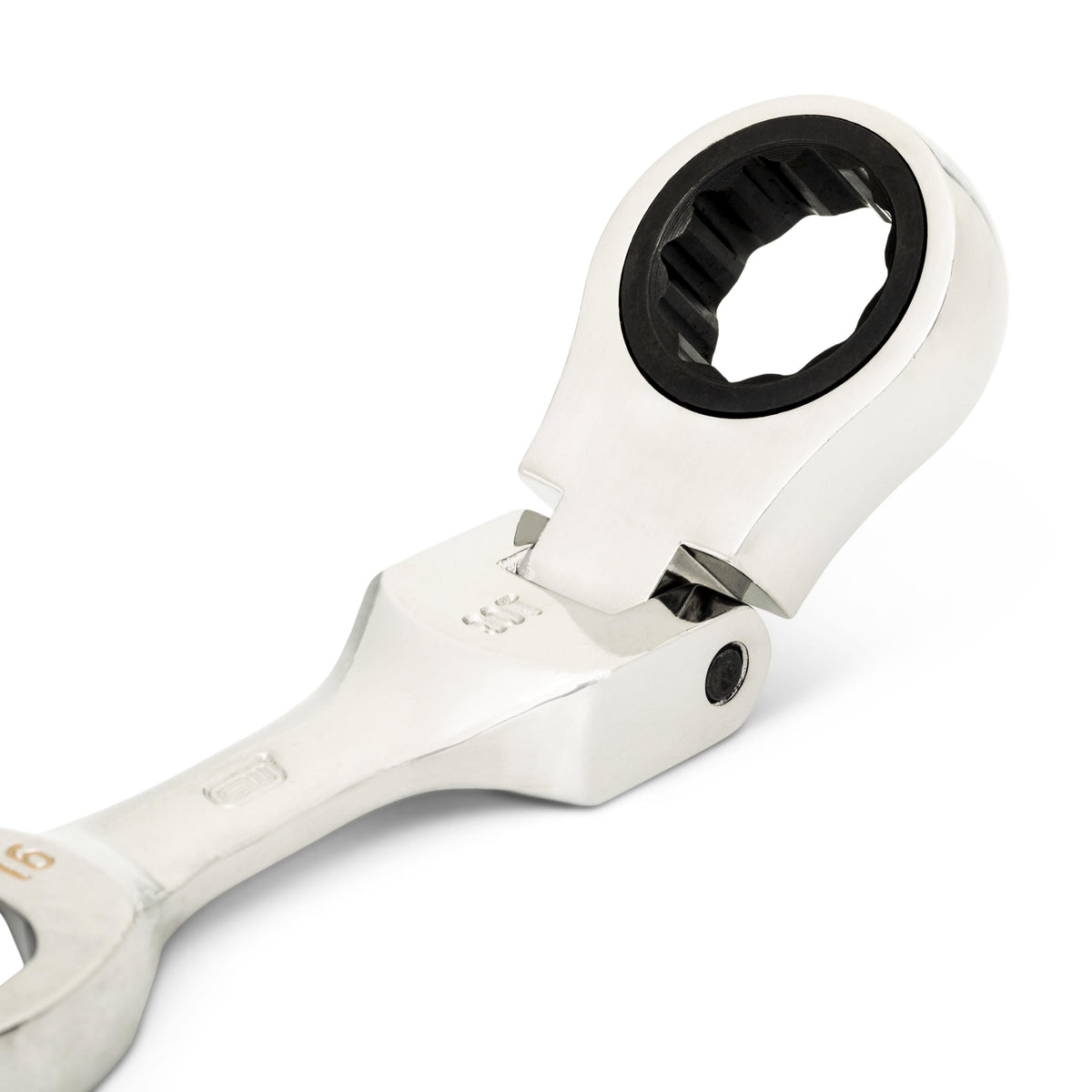 Gearwrench 86866 16mm 90-Tooth 12 Point Stubby Flex Combination Ratcheting Wrench