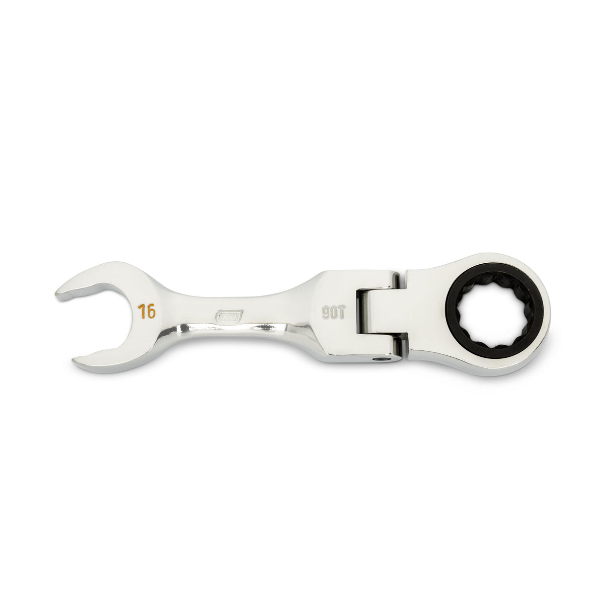 Gearwrench 86866 16mm 90-Tooth 12 Point Stubby Flex Combination Ratcheting Wrench