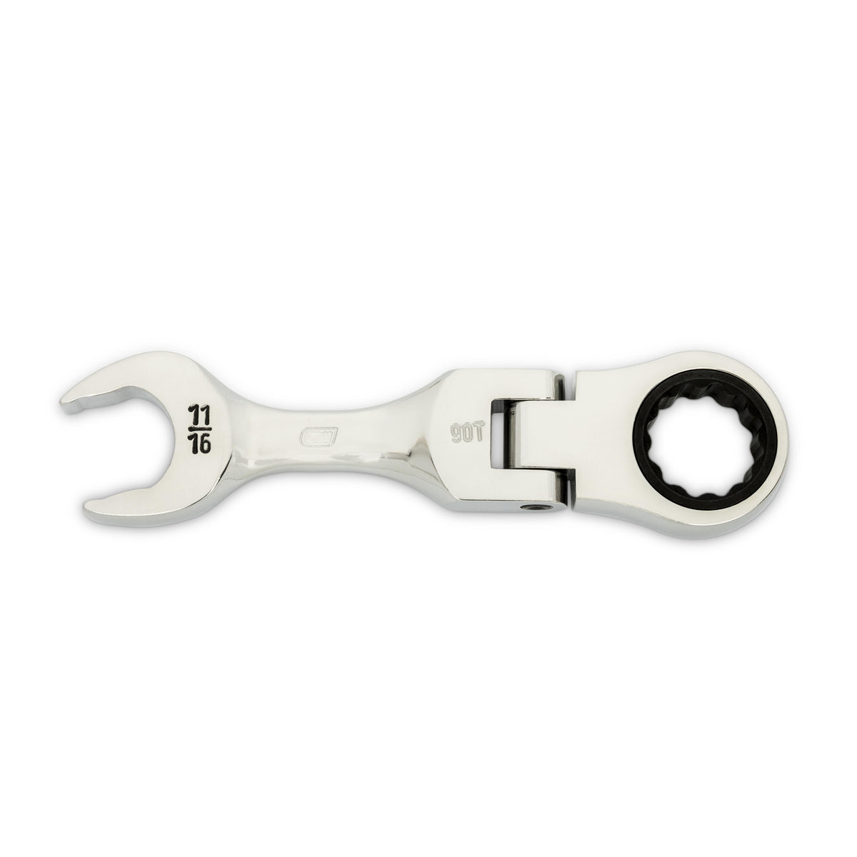 Gearwrench 86876 11/16" 90-Tooth 12 Point Stubby Flex Combination Ratcheting Wrench
