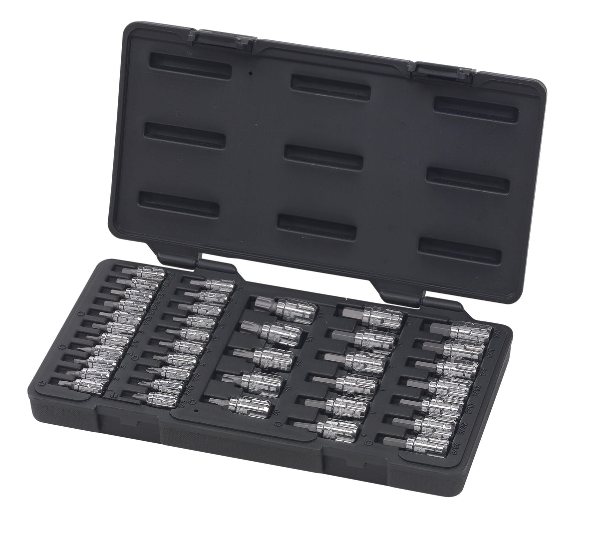 Gearwrench 890040 39 Piece 1/4" & 3/8" Drive Pass-Thru™ Standard Hex/Slotted/Phillips®/Torx® Bit SAE/Metric Socket Set