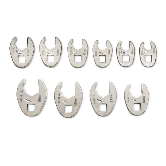 Gearwrench 89119 10 Piece 3/8 Drive Ratcheting Crowfoot Metric Wrench Set