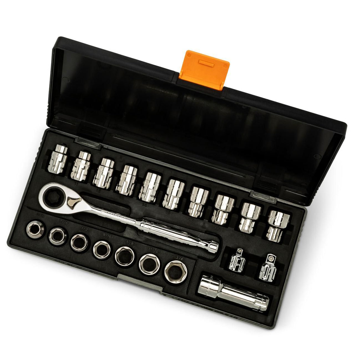 Gearwrench 8921 21 Piece 3/8" Drive Pass-Thru™ 6 Point SAE/Metric Tool Set