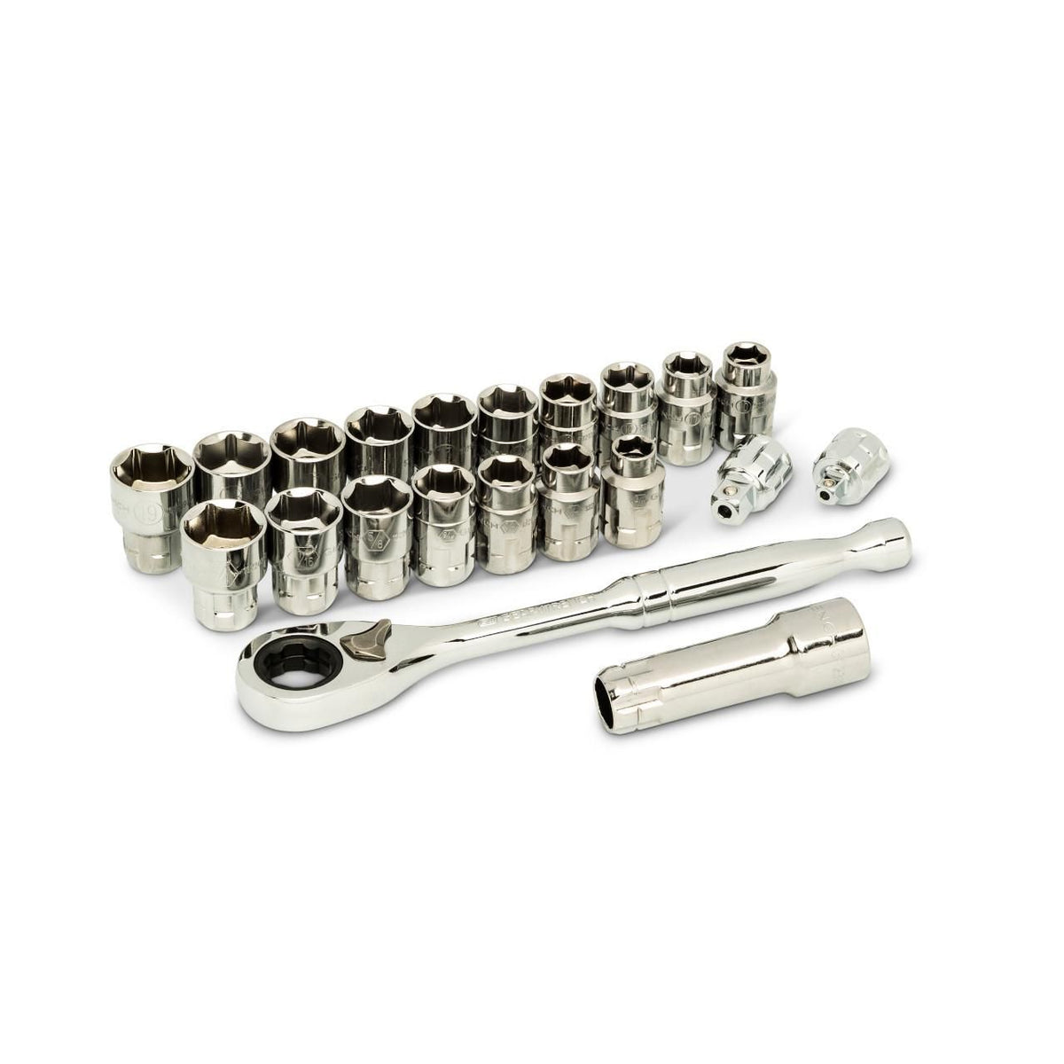 Gearwrench 8921 21 Piece 3/8" Drive Pass-Thru™ 6 Point SAE/Metric Tool Set