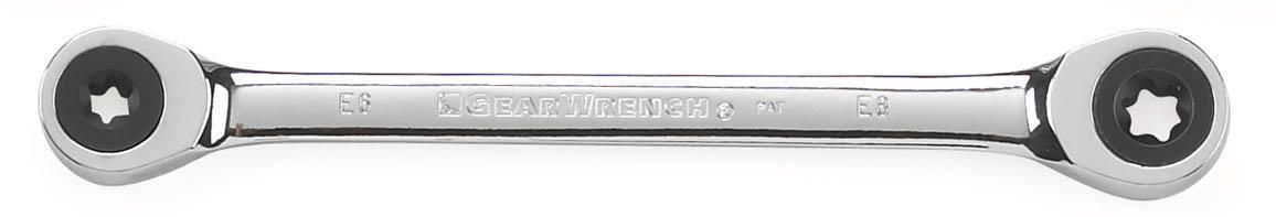 Gearwrench 9220D E6 x E8 E-Torx® Double Box Ratcheting Wrench