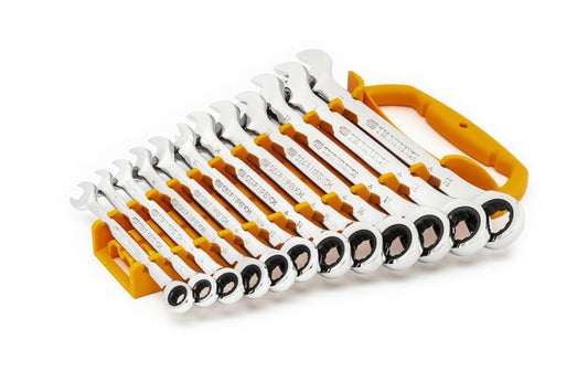 Gearwrench 9412 12 Piece 72-Tooth 12 Point Ratcheting Combination Metric Wrench Set