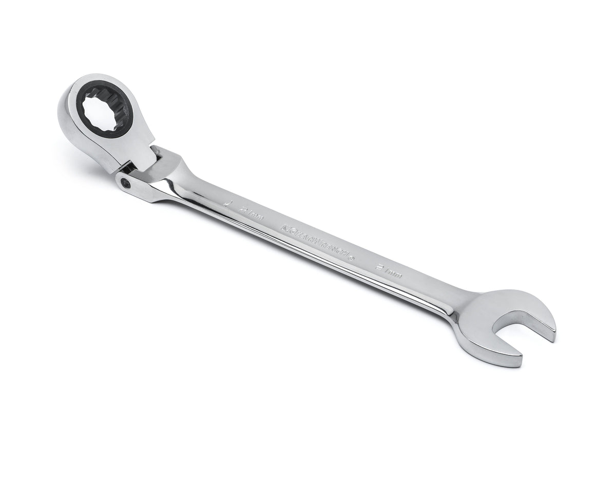 Gearwrench 9902D 16 Piece 72-Tooth 12 Point Flex Head Ratcheting Combination Metric Wrench Set
