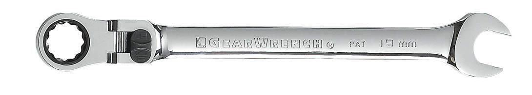 Gearwrench 85141 14 Piece 72-Tooth 12 Point Flex Head Ratcheting Combination SAE/Metric Wrench Set