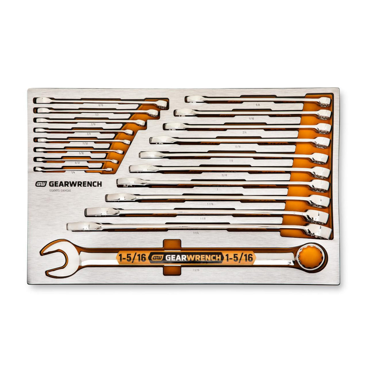 Gearwrench GSXMTSKITA 132 Piece 1/4", 3/8" and 1/2" Drive 120XP Mechanics Tool Sets in Premium Foam Trays
