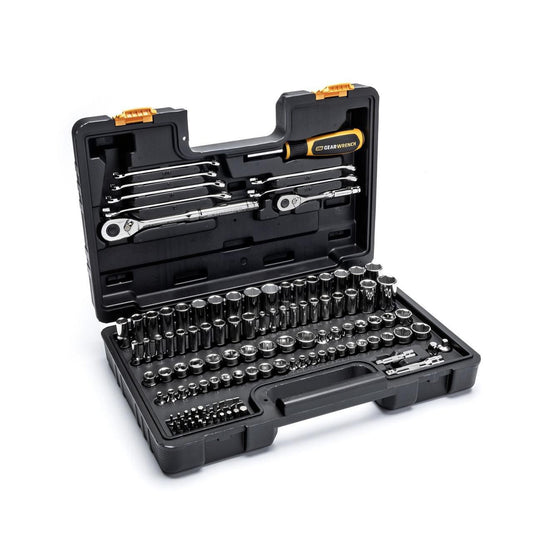 Gearwrench GW72SCBMTS 121 Piece 1/4” & 3/8” Drive 72-Tooth SAE/Metric Mechanics Hand Tool Set