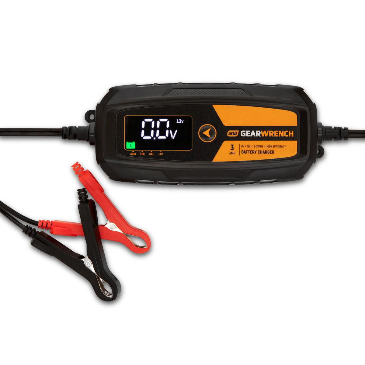 Gearwrench GWBC030 3A 6V/12V Battery Charger and Maintainer