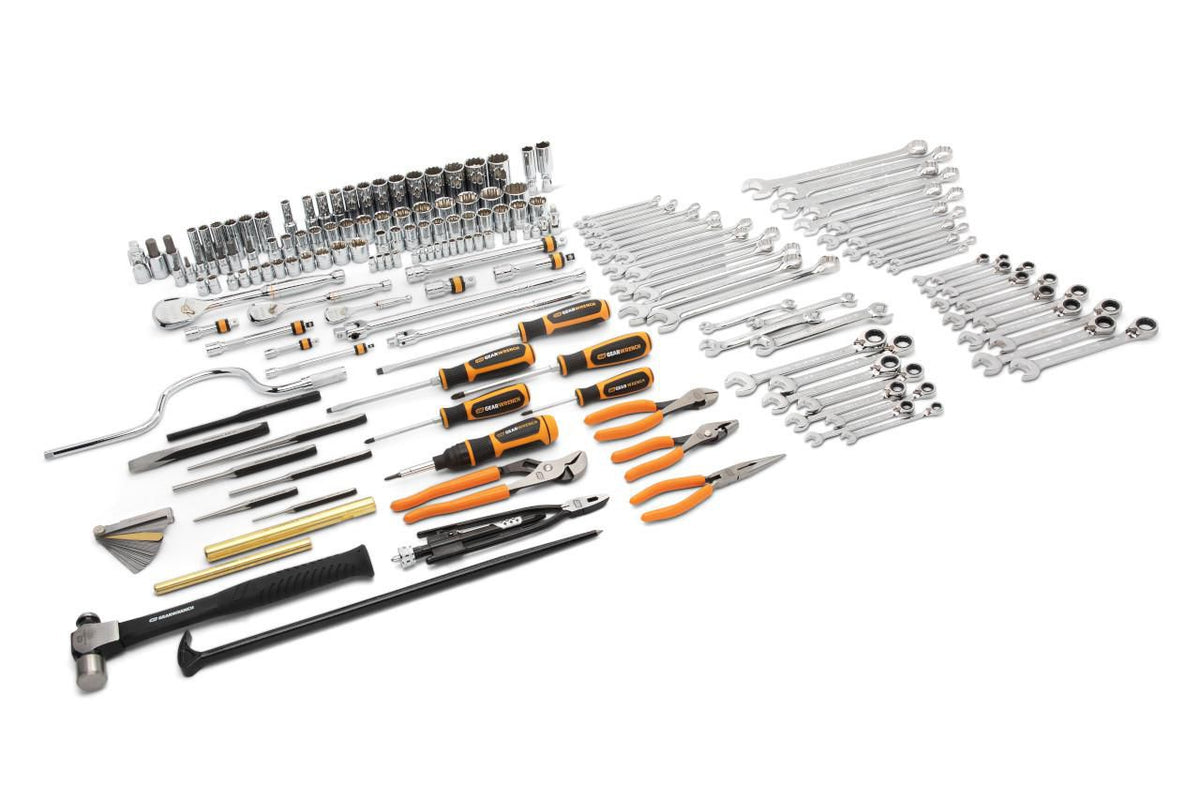 Gearwrench GWGMTK184 184 Piece 1/4", 3/8" and 1/2" Drive GMTK Tool Kit in Foam Trays