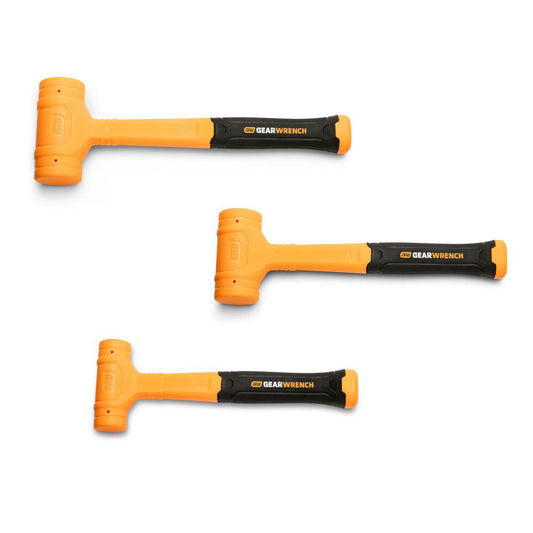 Gearwrench GWH3PCDB 3 Piece Dead Blow Hammer Set