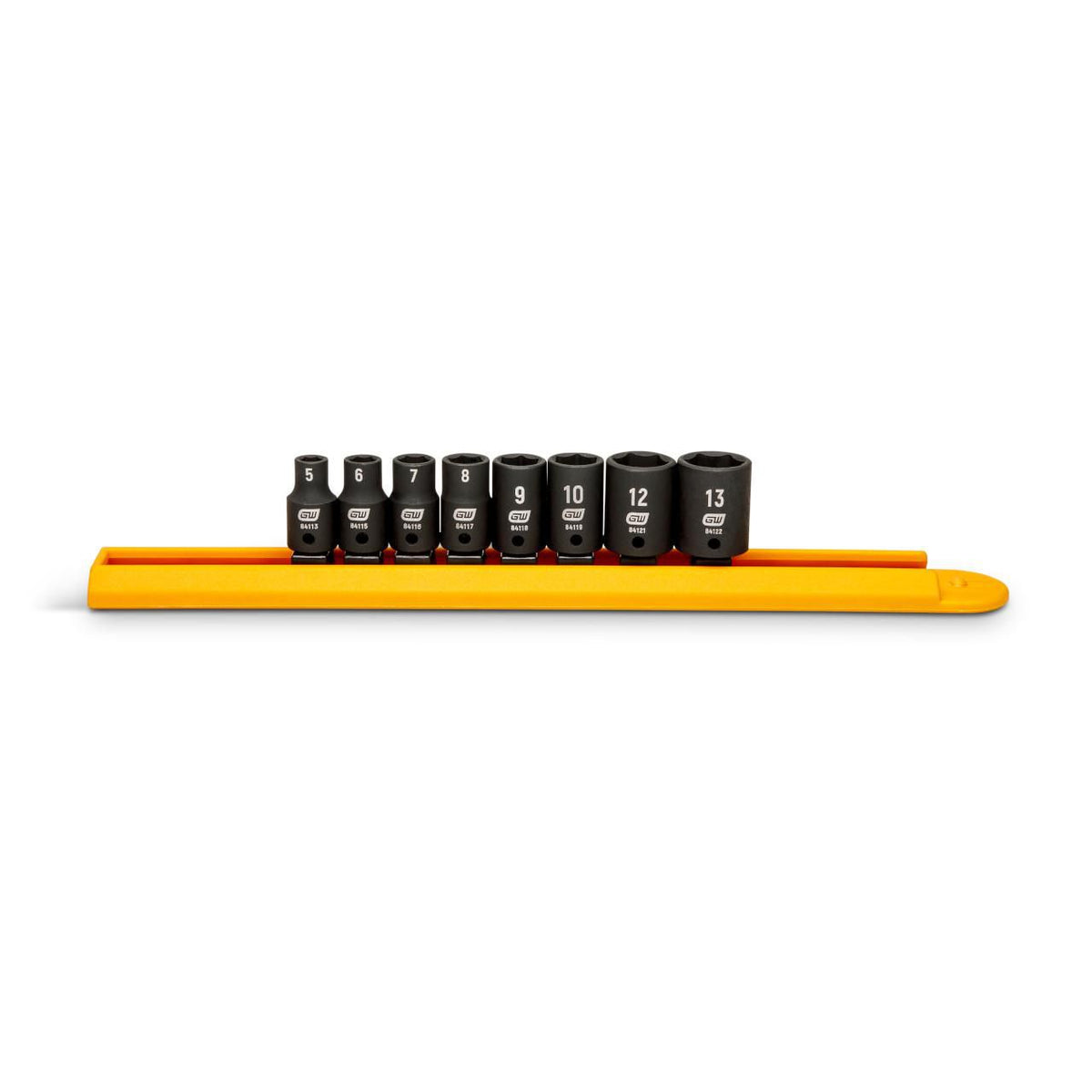 Gearwrench GWI14MS8 8 Piece 1/4" Drive 6 Point Metric Standard Impact Socket Set