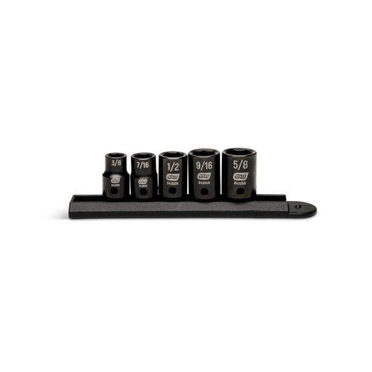 Gearwrench GWI38SS5 5 Piece 3/8" Drive 6 Point SAE Standard Impact Socket Set