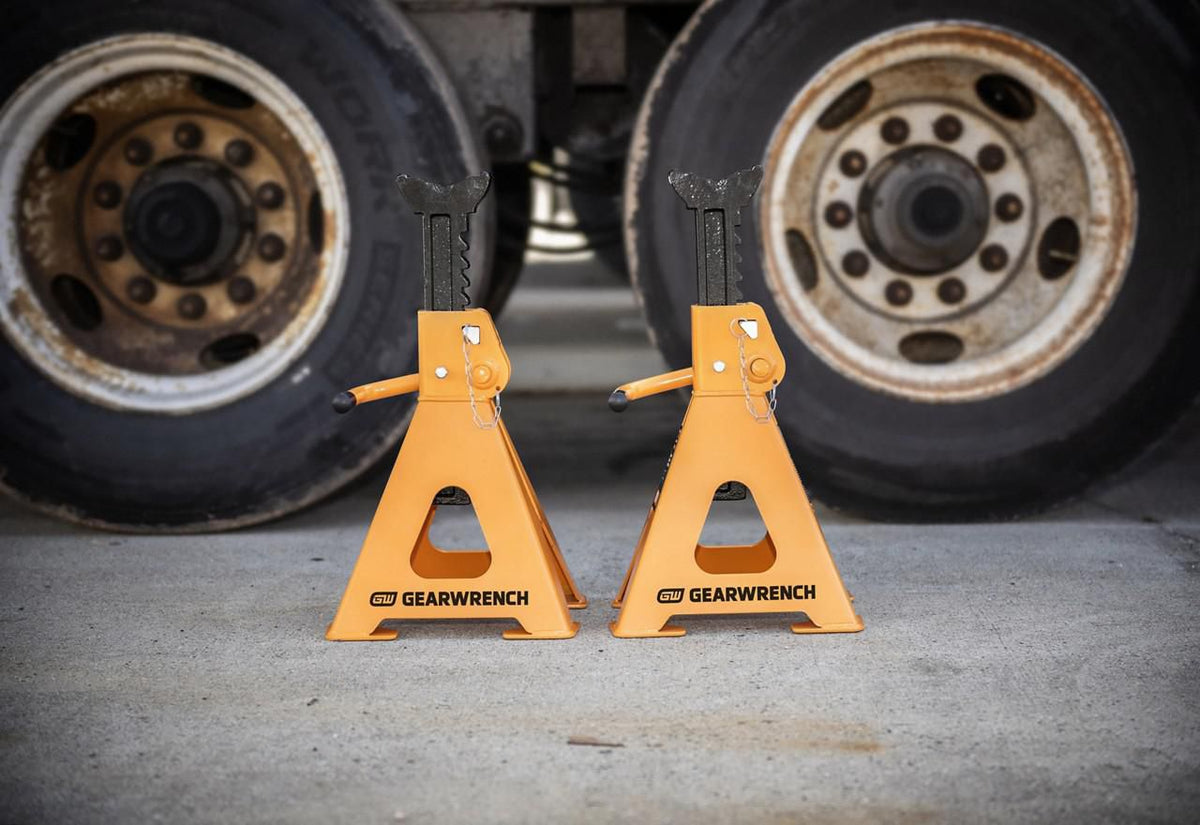 Gearwrench GWJS12T 12-Ton Heavy-Duty Jack Stands - 2 Per Pack