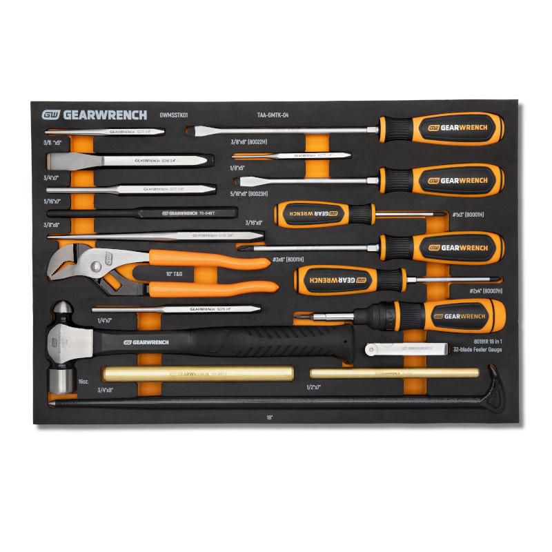 Gearwrench GWMSSTK01 27 Piece Striking Tools & Screwdriver Set in Foam Storage Tray