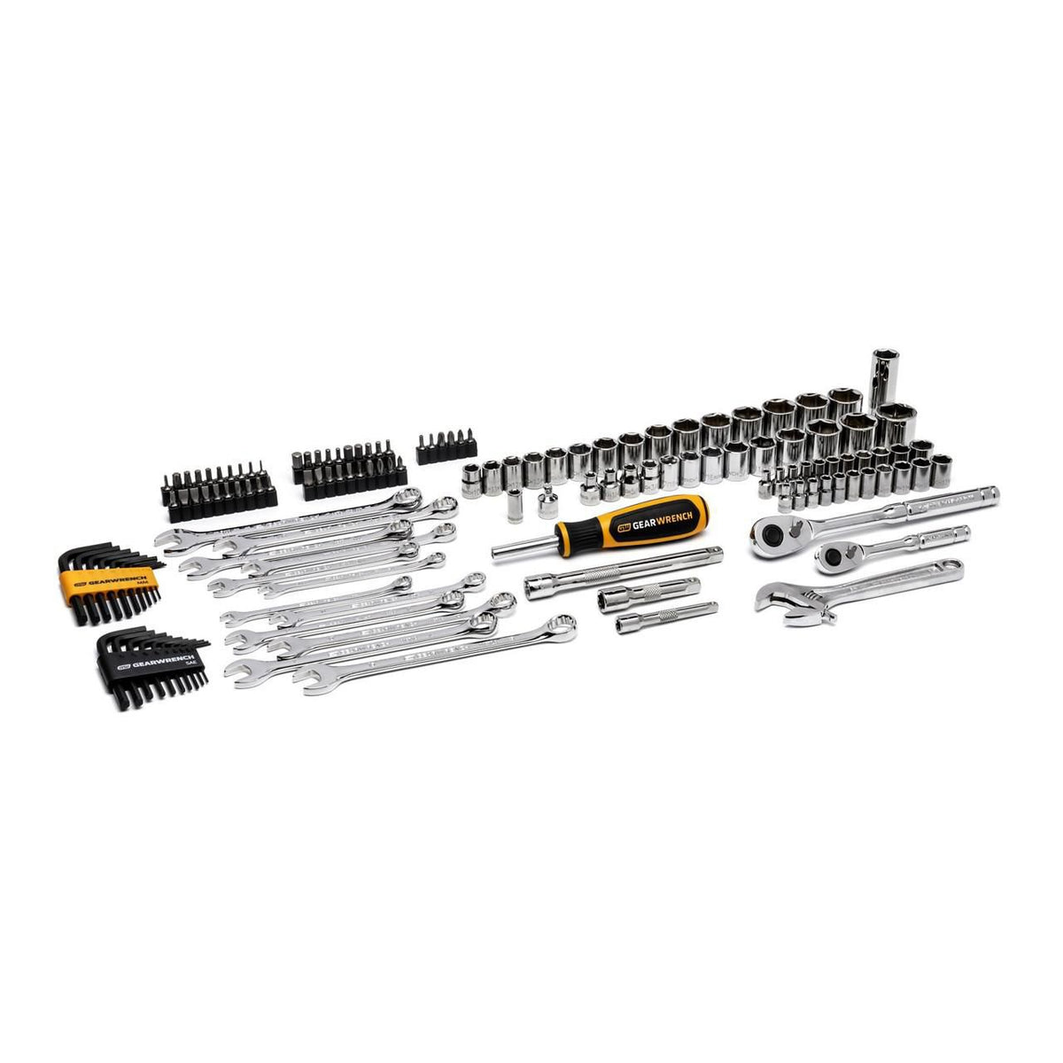 Gearwrench GWPRO138 138 Piece 1/4" & 3/8" Drive 72-Tooth 6 Point Professional Tool Set