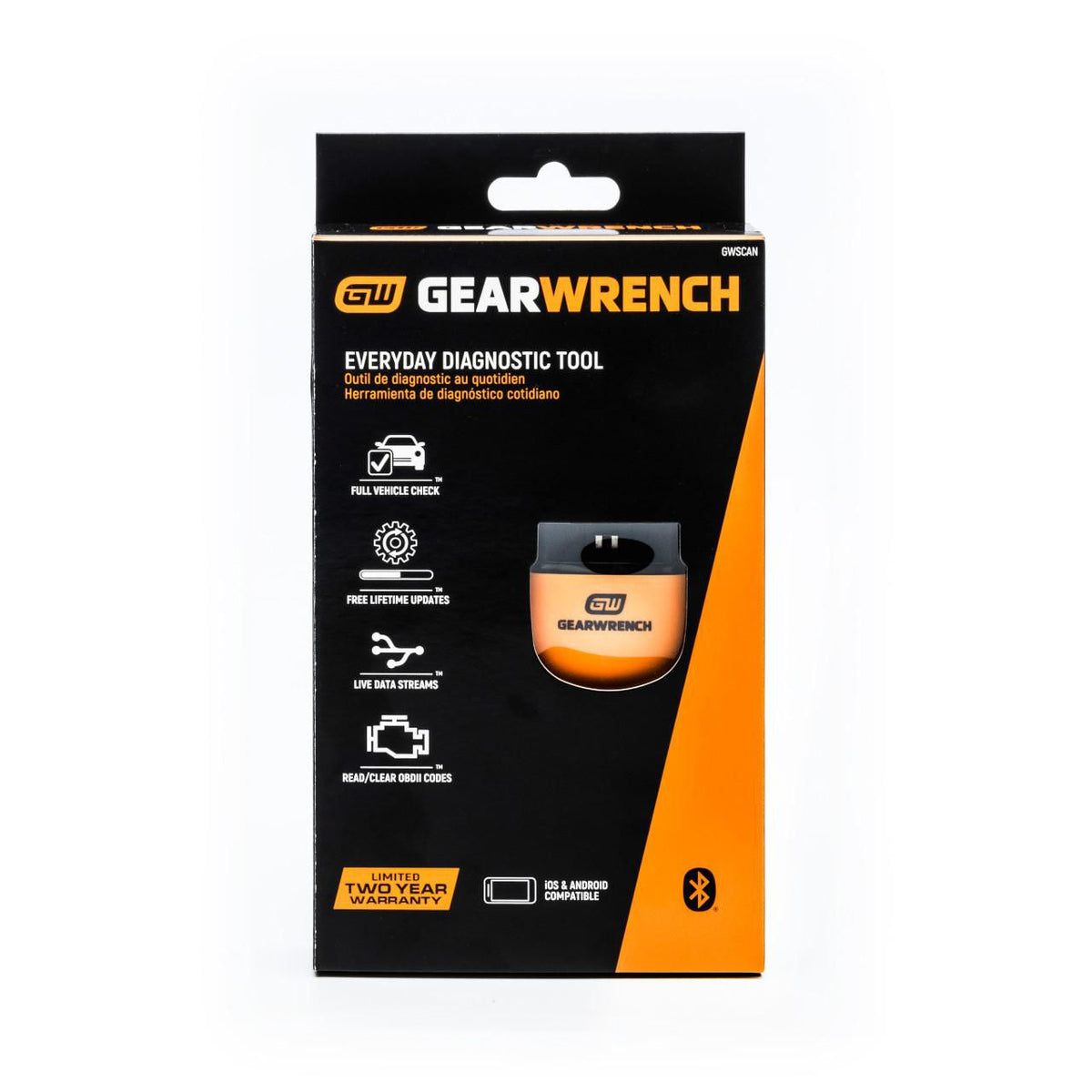 Gearwrench GWSCAN Everyday Diagnostic Tool Bluetooth OBDII Tester