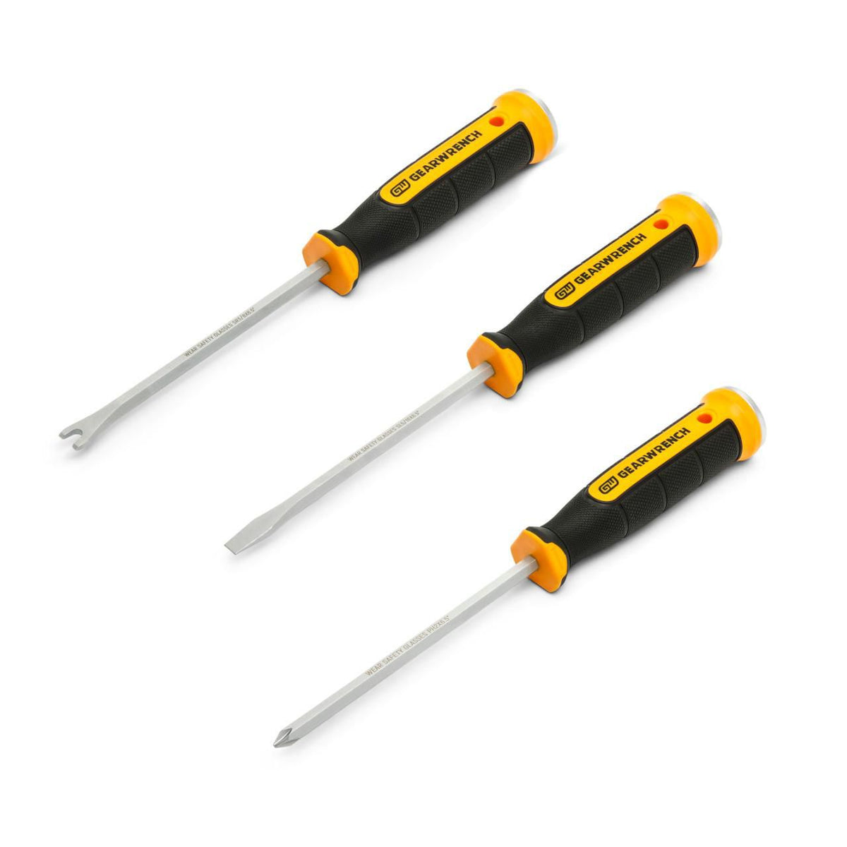 Gearwrench GWSD3PCSETU 3 Piece Lineman Demolition Screwdriver Set