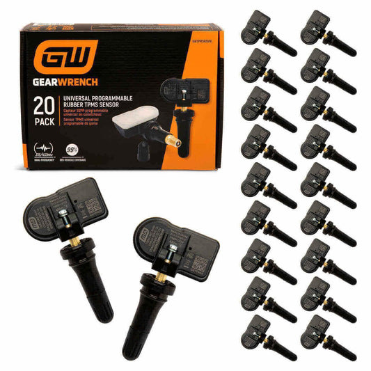 Gearwrench GWTPMSR20PK Universal Programmable Rubber TPMS Sensor - 20 Pack