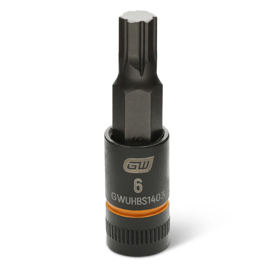 Gearwrench GWUHBS1403 1/4" Drive Impact Bi-directional Hex Bit Socket 6mm