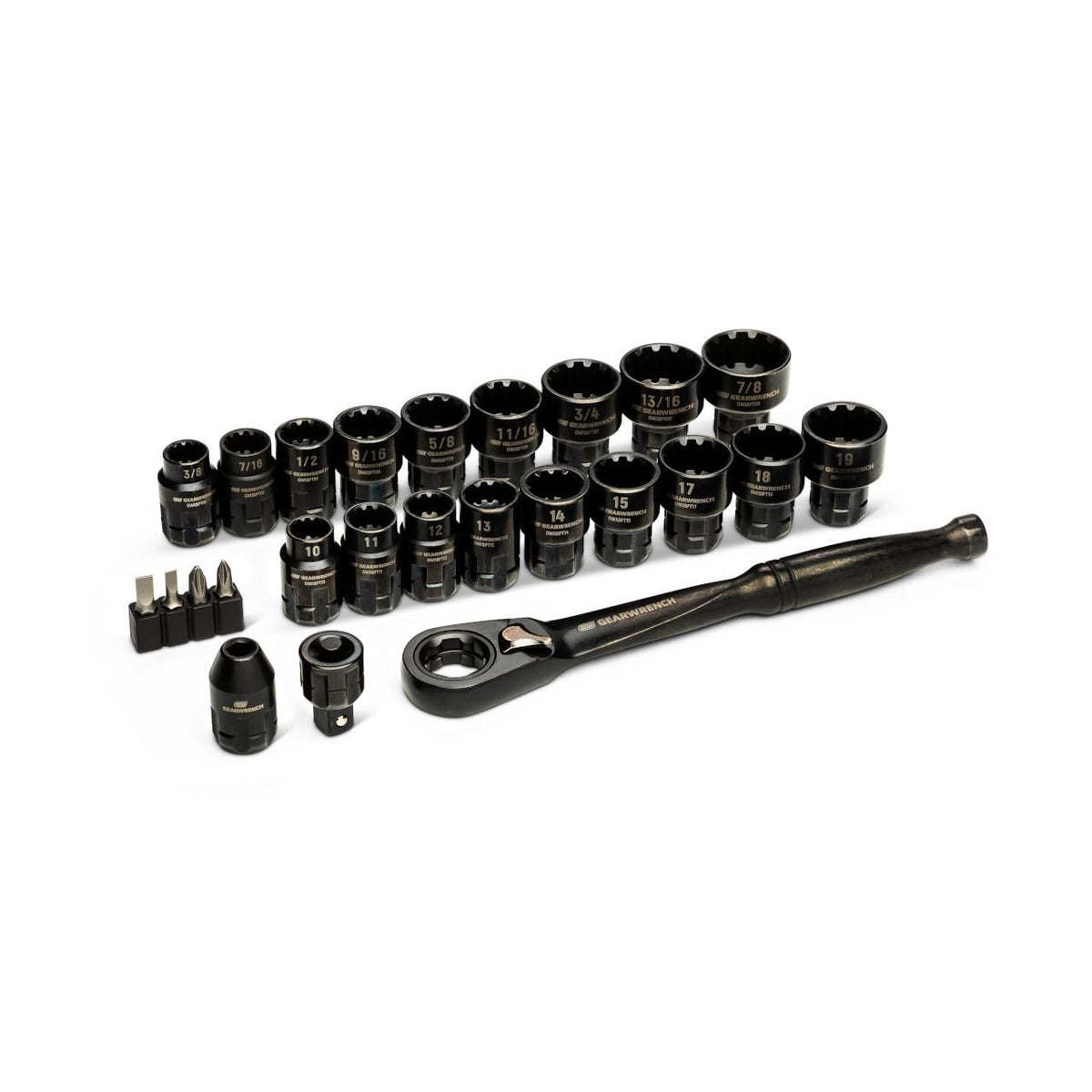 Gearwrench GWX6PT25 25 Piece 3/8" Drive Pass-Thru™ Ratchet and Socket Set