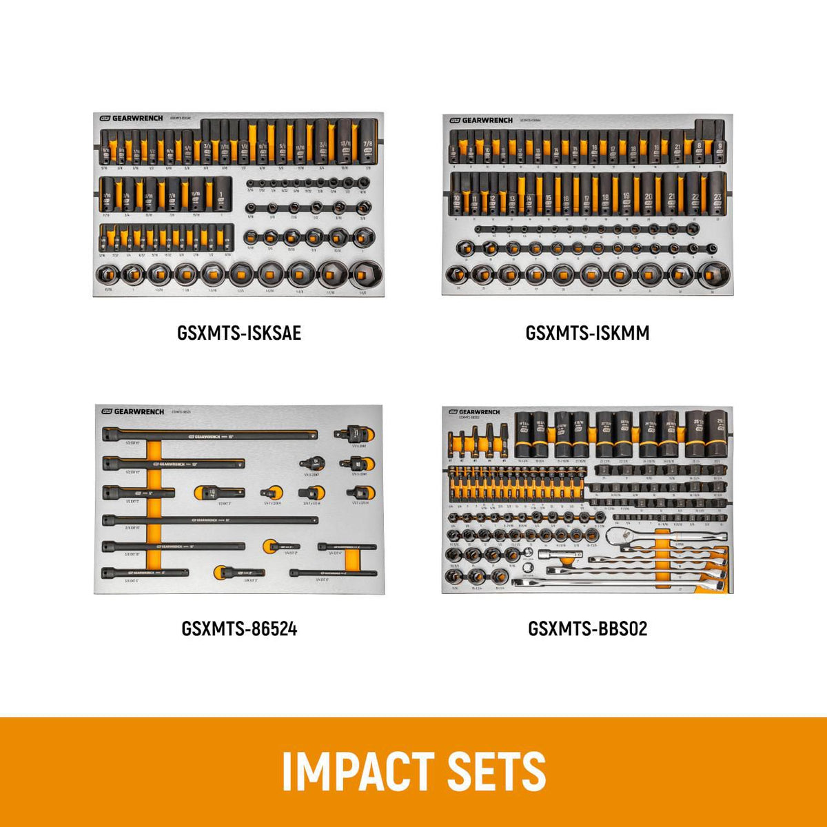 Gearwrench MEGAMOD1629 1629 Piece MEGAMOD Mechanics Tool Set in Premium Modular Foam Trays with Tool Storage & Shop Equipment