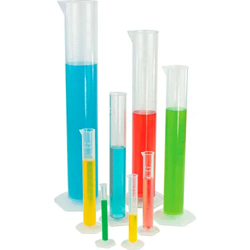 Globe Scientific 3701-100 Cylinder Measuring Diamond Essentials Class B PP Molded Graduations tall form 100mL