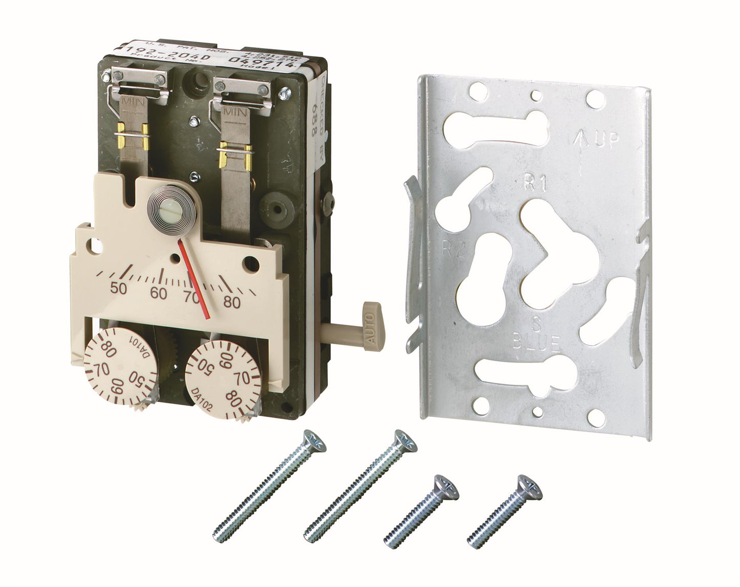 Siemens 192-205 ROOM TEMP THERMOSTAT, PNEUMATIC, DUAL SETPOINT, RA, DAY/NIGHT, FAHRENHEIT