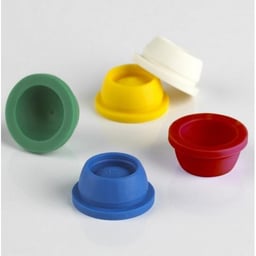 Globe Scientific 113150L Cap Plug 12/13mm Santoprene for Vacuum and Test Tubes LAVENDER 1000/Pack