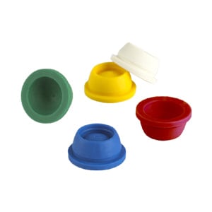 Globe Scientific 113150G Cap Plug 12/13mm Santoprene for Vacuum and Test Tubes GREEN 1000/Pack
