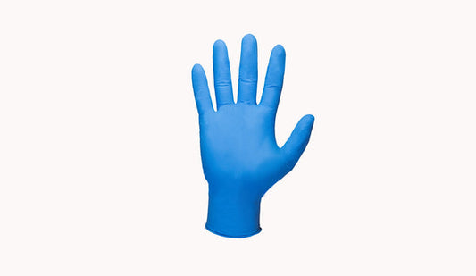 Shamrock 30312 - 30000 Series Nitrile Examination Gloves, Textured, Blue, Powder-Free, 5 Mil, Medium, (10 Boxes of 100)