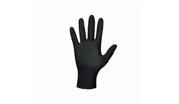 Shamrock 83013 - ACTION 83000 Series Industrial Nitrile Black Disposable Gloves - 6 mil, Large, Latex-Free, Powder-Free, (10 Boxes of 100)