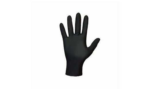 Shamrock 83012 - ACTION 83000 Series Industrial Nitrile Black Disposable Gloves - 6 mil, Medium, Latex-Free, Powder-Free, (10 Boxes of 100)