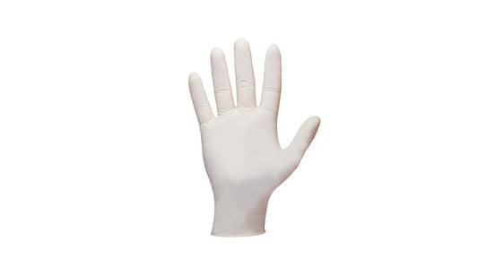 Shamrock 60601 - 60600 Series Latex Industrial White Gloves, Powder-Free, Textured Gloves, 6Mil, Small, (10 Boxes of 100)