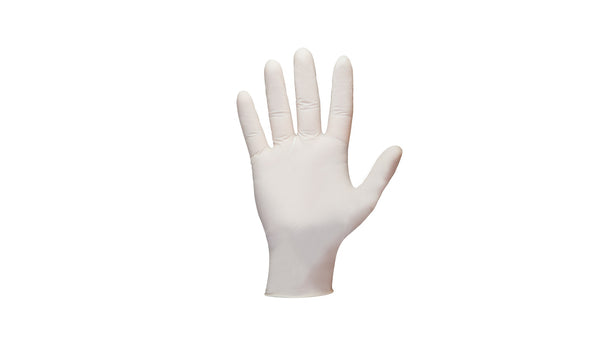 Shamrock 60413 - 60000 Series Industrial Latex Disposable White Gloves, Powder-Free, Textured, 5 Mil, Large, (10 Boxes of 100)