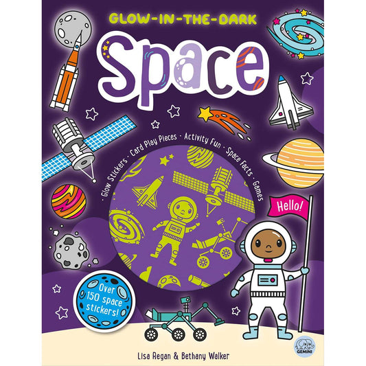 Paradise Clay PGW322 Glow-in-the-Dark Space Sticker Activity - Book