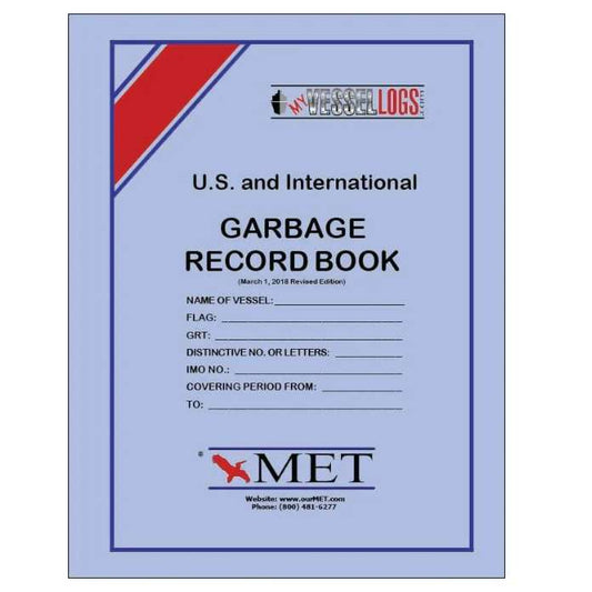 Paradise Clay PRO110 Garbage Record Book - Book