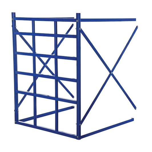 Vestil LBPH-EXT Add-On Horizontal Bar Storage Rack, 48 in D, 48 in W, 15 Shelves, Blue