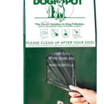 Dogipot 1002HP-BLK-4 Aluminum Header Pak Dogipot® Junior Bag Dispenser - Black