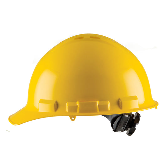 Cordova Safety H24R2V Ratchet, 4-Point, Vented, Duo Safety™, Hard Hat, Cap, Yellow